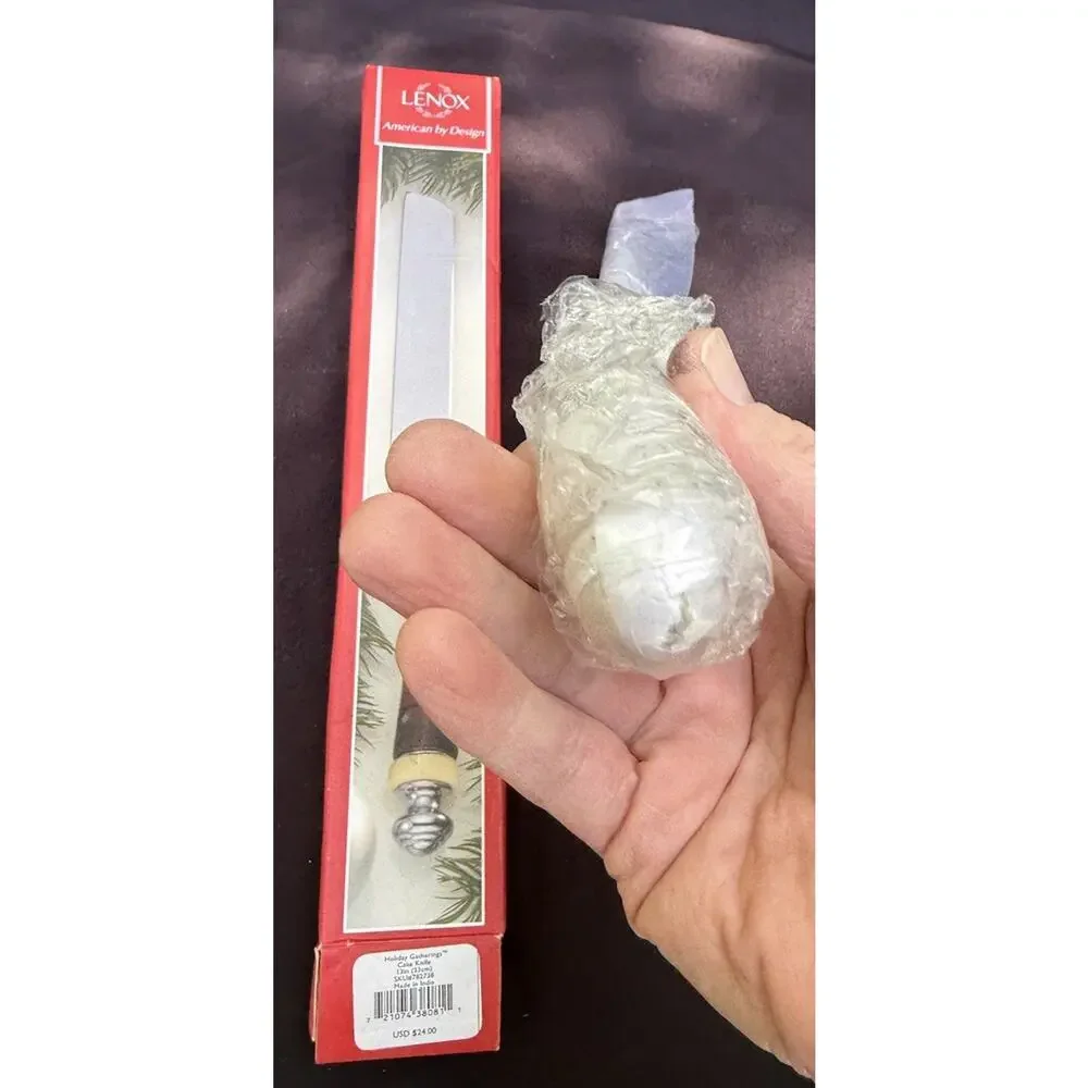 Lenox Holiday Gatherings Cake Knife Stainless New in Box -46D
